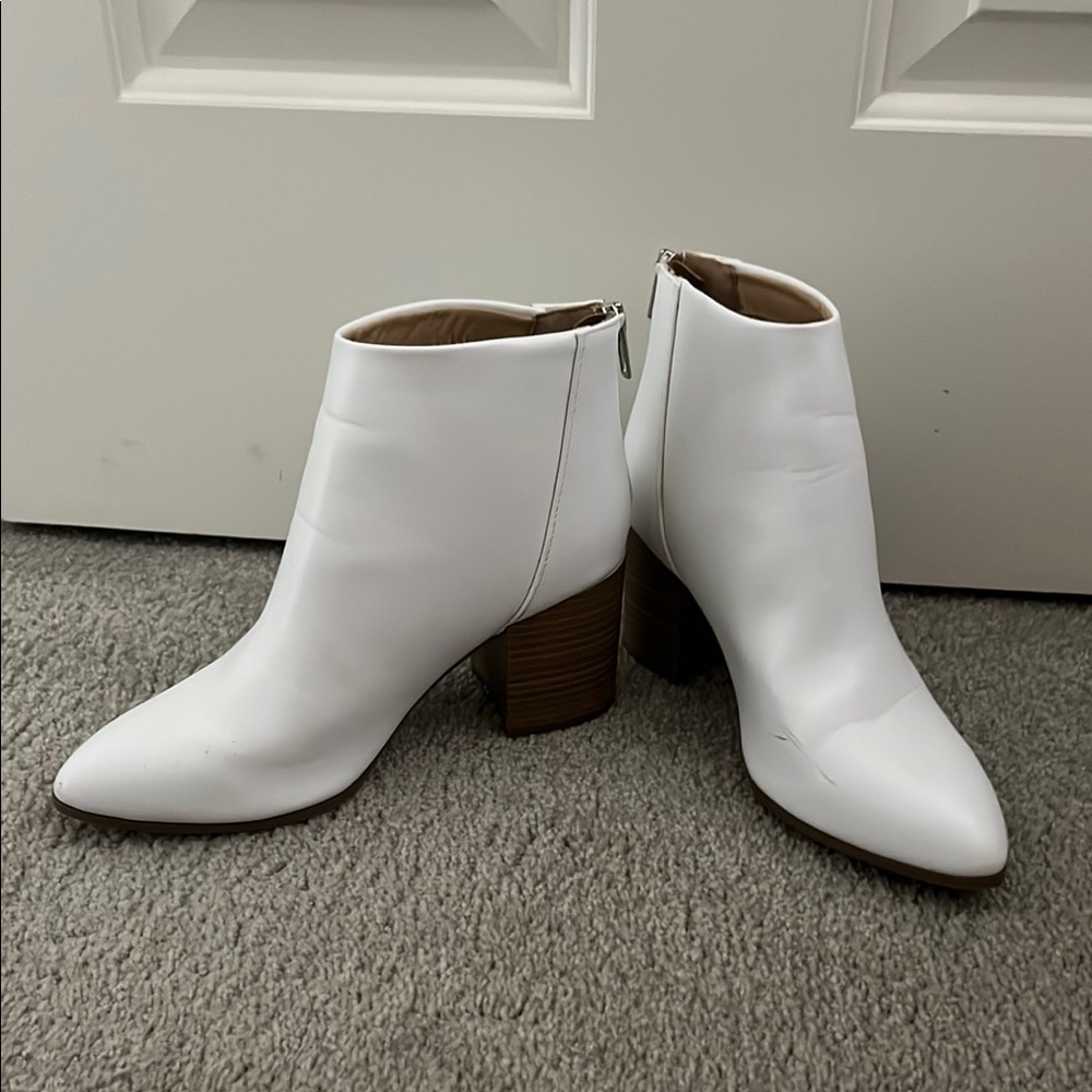 White Ankle Booties